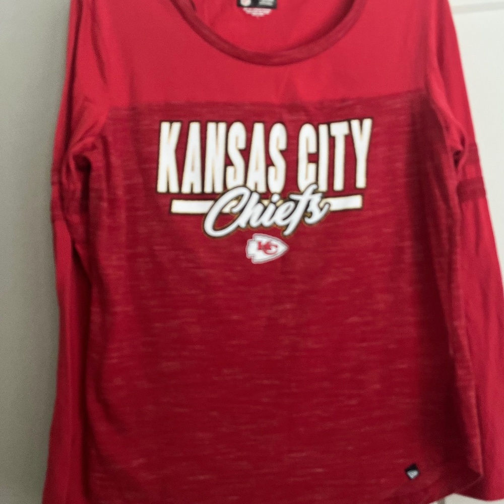 Kansas City Chiefs womens long sleeve top, size large